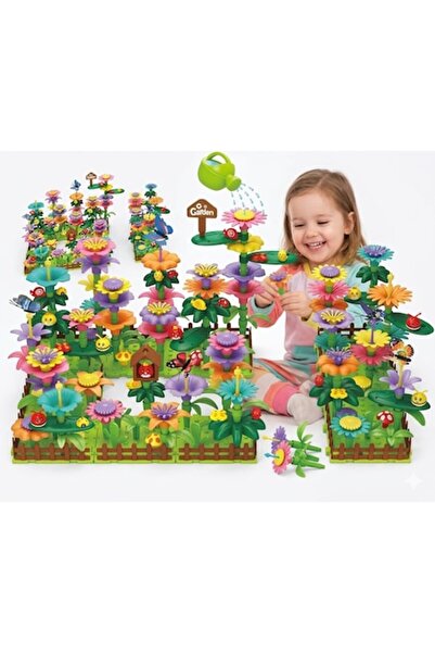 indiggo Set Creativ de Construcție 3D - Grădină de Flori - Grădină cu Flori M...
