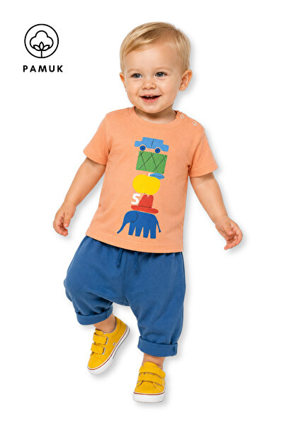 difa kids تي شيرت صيفي للأطفال الأولاد بأكمام قصيرة وطباعة جرافيكية