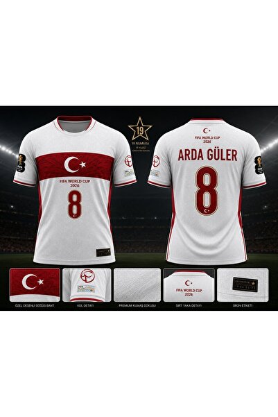 sonvadi Türkiye 2026 Arda Güler Beyaz Yetişkin Forma