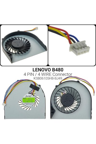 LENOVO Ανταλλακτικός ανεμιστήρας λάπτοπ για B480 4 ακίδων