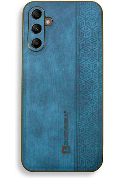 Other Δερμάτινη Πίσω Θήκη με Σχέδιο Bodycell Μπλε (Galaxy A14) Κωδικός: BY-00031