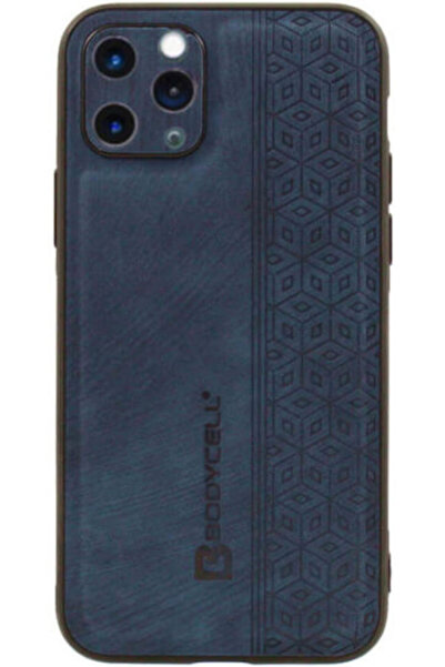 Other Δερμάτινη Πίσω Θήκη με Σχέδιο Bodycell Μπλε (iPhone 11 Pro Max) Κωδικός...