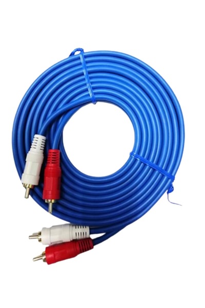 Generic كابل صوت وفيديو عالي الجودة 2X2 من نوع RCA ذكر إلى RCA ذكر بطول 5 أمت...