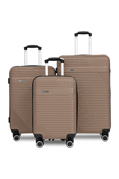 PARAJOHN Travelux 3 Piece Luggage Set with Combination Lock & 8 Spinner Wheel...