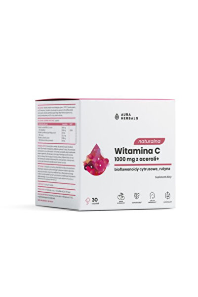 Aura Herbals Naturalna Vitamina C 1000mg cu Aceroli 30 capsule