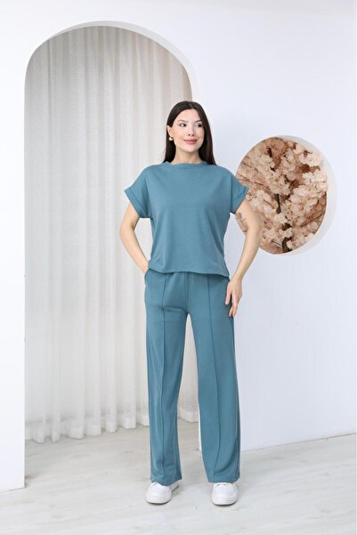 Mersella Pure Women's Cotton Soft Textured Comfortable Fit 2-Piece Set Casual...
