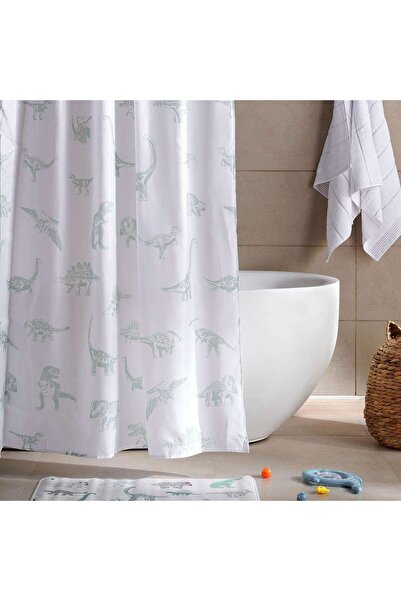 PAN HOME ستارة حمام دينو فيلد 180x180 سم - أخضر
