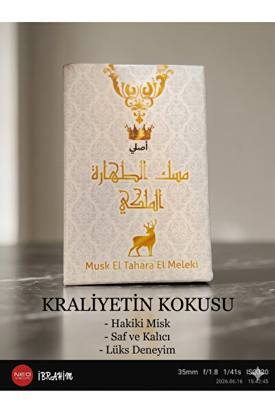 ASLANKAR Orjinal misk (Musk El tahara El meleki) 6 ml orjinal. Beyaz misk