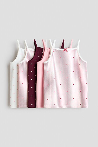 H&M 5'li Pamuklu ve Askılı Üst