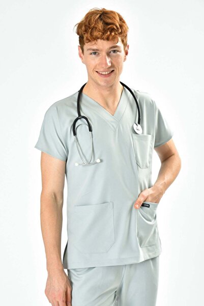 Owlet Medikal Top chirurgical din Lycra verde moale