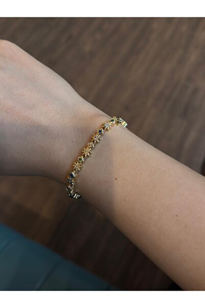 ESMECO Blue Star Detail Non-Tarnish Zircon Bracelet