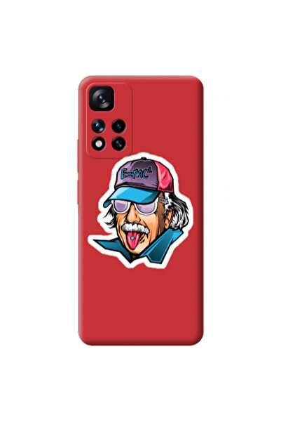 Other Xiaomi Redmi Note 11 Pro 5G Einstein Red Colored Silicone TPU Θήκη
