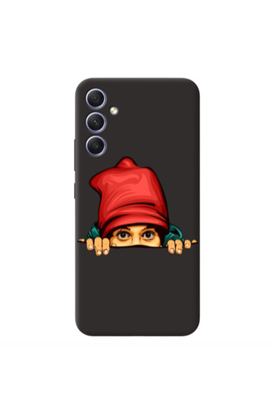 Other Samsung Galaxy A05s Hidden Girl Black Colored Silicone TPU Θήκη