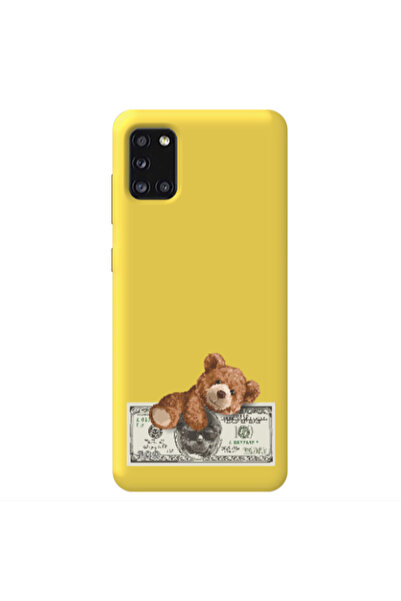 Other Samsung A31 Money Style Yellow Colored Silicone TPU Θήκη