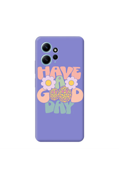 Other Xiaomi Redmi Note 12 4G Have A Good day Purple Colored Silicone TPU Θήκη