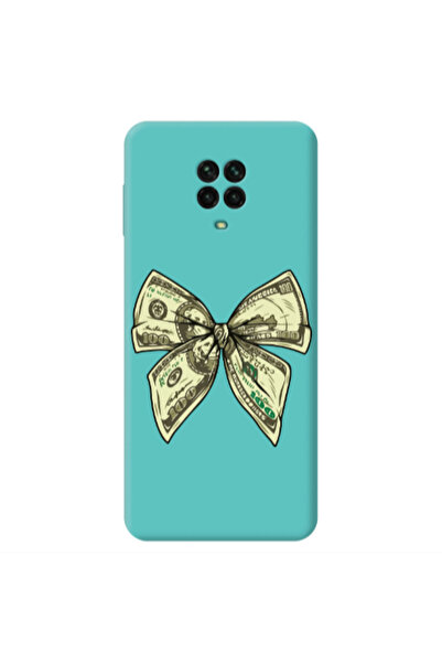 Other Xiaomi Redmi Note 9 Pro Bowtie Dollars Turquoise Colored Silicone TPU Θήκη