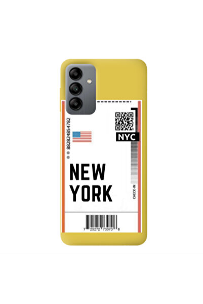 Other Samsung A04S New York NYC Yellow Colored Silicone TPU Θήκη
