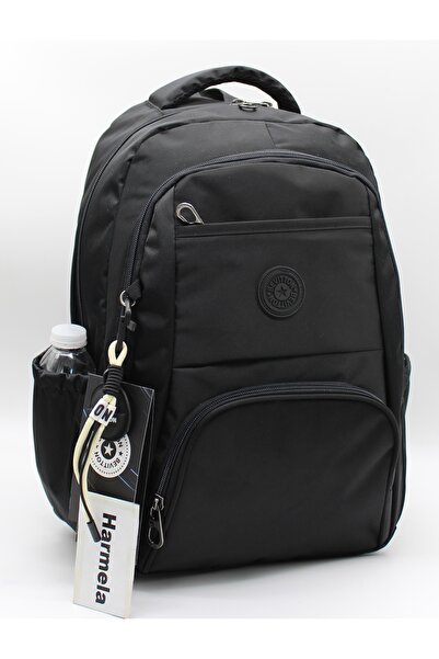 Harmela Multi-Compartment Daily Backpack Water Resistant Black Color School B...