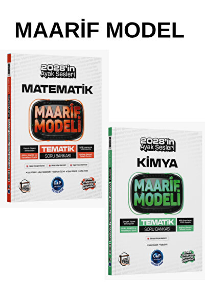 Çap Yayınları 2028 Model Çap TYT Matematik ve Kimya Maarif Modeli 1. Kısım Te...