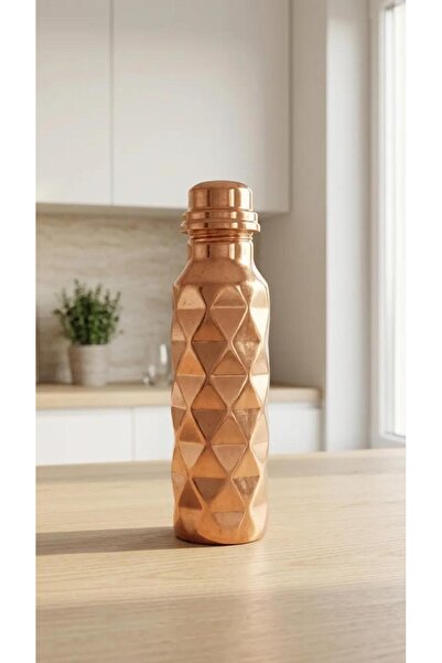 AURA COPPER قارورة نحاسية (إبريق ماء) 500 مل ميتاليك وروز