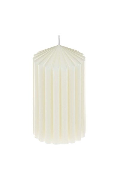 OEM Lumânare Decorativă Alb, Lumină Caldă și Atmosferă Relaxantă, Ø7 x 13cm