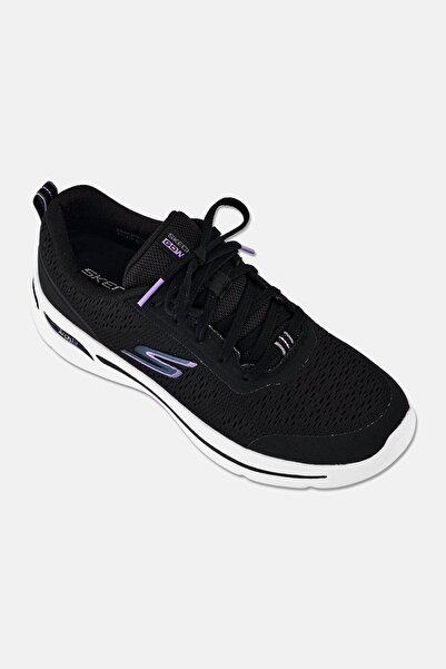 SKECHERS Women Arch Fit Uptown Summer Lace Up Walking Shoes, Black
