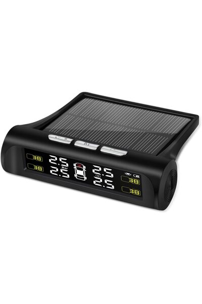 Arabest Car TPMS,Wireless Solar Charging,4 External Sensors,Real-time Tire Pr...