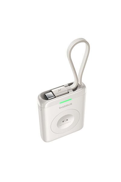 Baseus EnerFill FW11 Power Bank Wireless pentru Apple Watch, 5W, 1640mAh, Alb