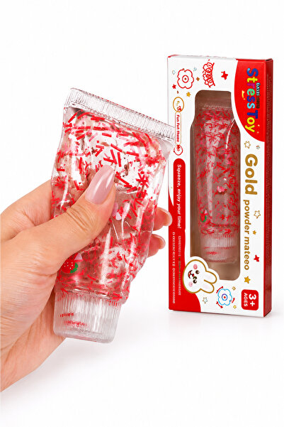 SHOP LIKE A PRO Jucărie Antistres Squishy Pastă de Dinți cu Confetti Roșii, 1...
