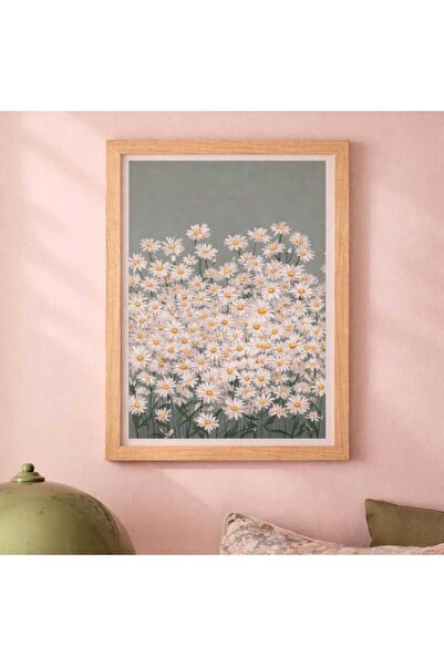Evidea Deco Daisy Garden Duvar Panosu - Renkli - 30x40 cm