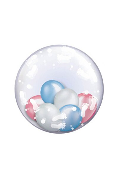 MP Mirific Party Balon Bobo transparent cu 6 baloane, Angel Steps, Multicolor