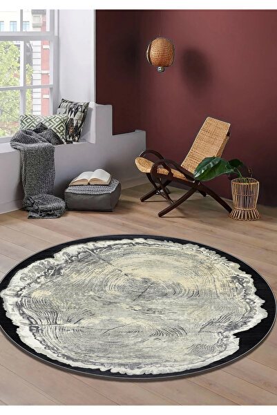 Hülya Home Salon Halısı Mutfak halısı Yolluk Geometrik İskandinav Eskitmeli D...