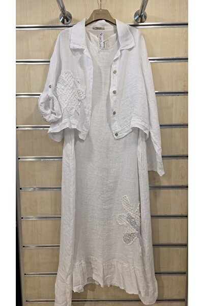 Park Moda Italian Linen Dress with Jacket