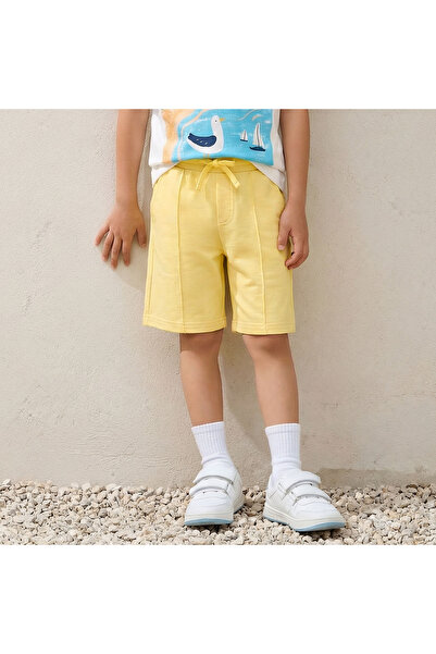 Juniors شورت بخصر مطاطي وجيوب
