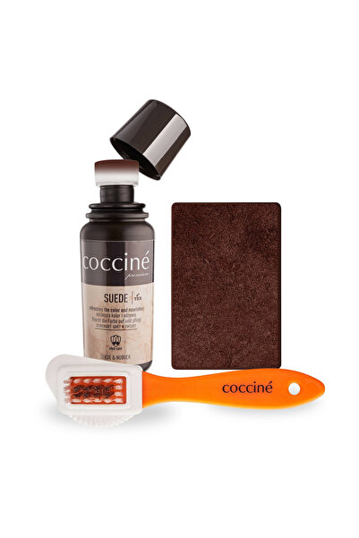 Coccine Set de ingrijire pentru piele intoarsa si nubuc, Coccine, maro inchis...
