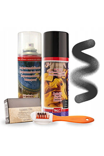Palc Kit de restaurare pentru piele intoarsa si nubuc, deget, negru, 200 ml, ...