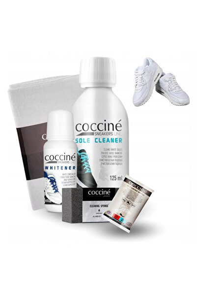 Coccine Set de curatare, Coccine, Albitor + Solutie de curatat talpi + Burete...
