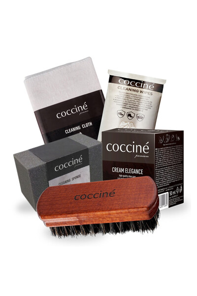 Coccine Kit de curatare si renovare a incaltamintei, Coccine, 5 in 1, Bej, Cr...