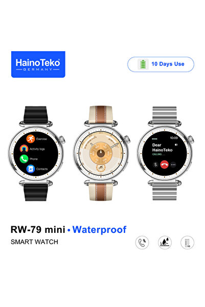 HAINOTEKO RW-79 Mini Waterproof Smart Watch with AMOLED Display Bluetooth Cal...