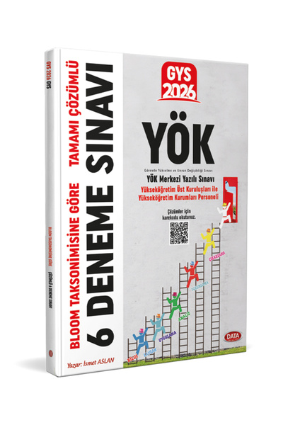 Data Yayınları YÖK GYS 6 Deneme Sınavı Karekod Çözümlü (Bloom Taksonimisine g...