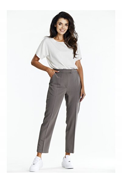 Awama Pantaloni A675 pentru dama Awama, Poliester, Gri, S