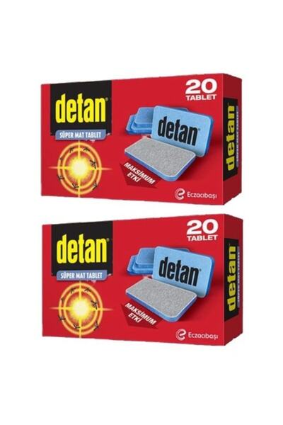 Detan Süper Mat Tablet Sinekkovan 40 Gece ( 2 Adet )