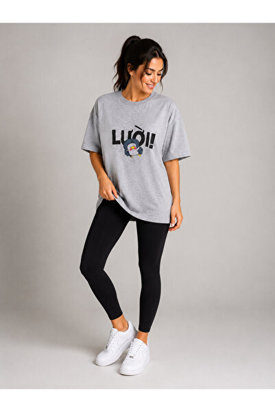 Trendline Trendy Women's Printed Oversized T-Shirt