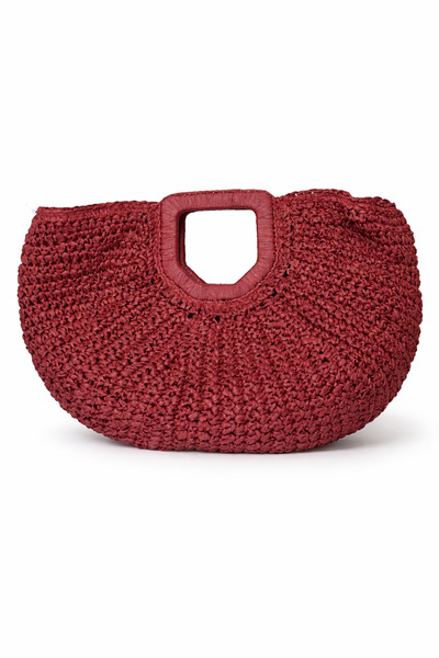 Venus Design Straw Claret Red Bag