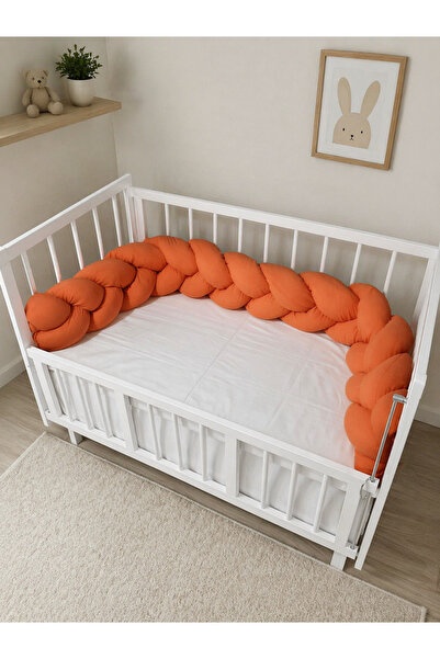 Baby Clime 250 cm Knitted Crib Protector 3-Sided Knitted Protection - Park Cr...