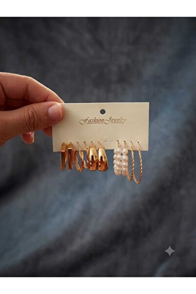 TChic Set of 5 Hoop Earrings