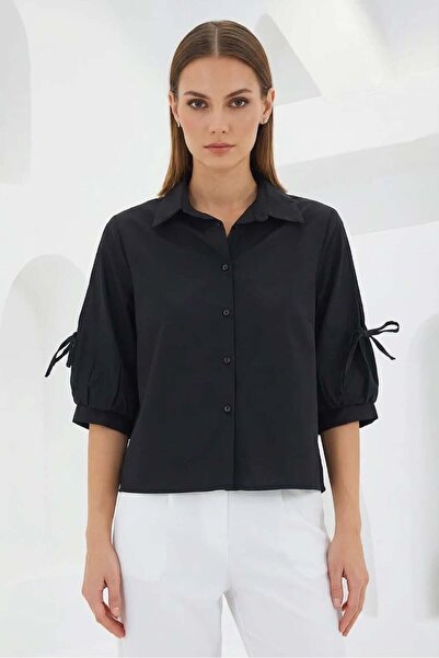 Generic Brand Women's Cotton Black Shirt