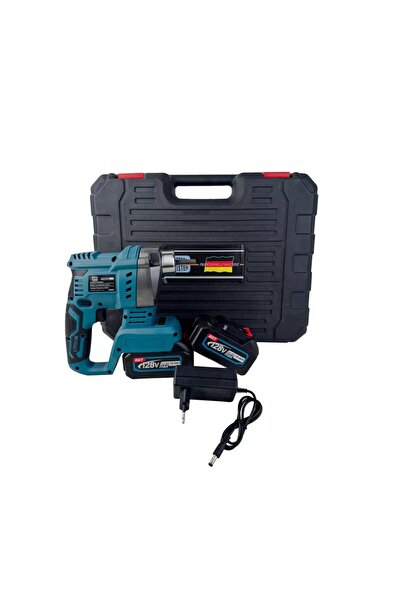 German Meister Δονητής σκυροδέματος 128V 10Ah με 2 μπαταρίες, κινητήρας χωρίς...
