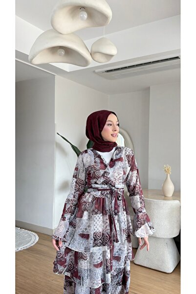 NİLNUR MODA New Season Women's Design Premium Gold Embroidered Suit