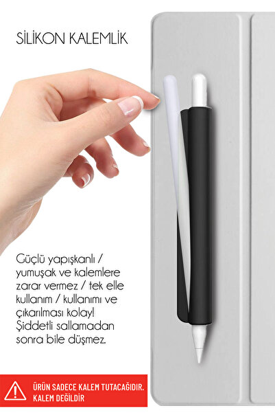 Nezih Case Tüm Stylus Kalemlere ve Normal Kalemlere Uyumlu Yapışkanlı Silikon...